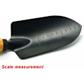 Miniatyrbilde 3 av 4: 2 stk hageoverføringsspade i karbonstål, skalerende spade, plantespade, minihagespade med treskaft for planting og omplanting av ormer