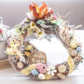 Pikkukuva 4 / 5: 2 kappaletta 35 cm:n suuret luonnonviiniköynnöskranssit DIY-askarteluviiniköynnöskranssiseinäkoristeeseen Pääsiäiskevätkranssi Ovikranssijuhlat Häät