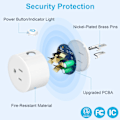 Miniatyrbillede 4 af 4: Smart Plug - Smart Life Wi-Fi-stikkontakt, smart stikkontakt med fjernbetjening og timerfunktion 20A opladningsstatistik