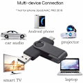 Pikkukuva 5 / 5: 2 kpl USB-muistitikku C 64GB USB 2.0 OTG 3 YHDESSÄ Type C USB Micro USB Clef Stick 64gb Flash Drive U Disk PC:lle Android-älypuhelimelle Tabletille (Sininen Musta)