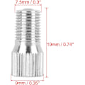 Miniatyrbild 5 av 5: 4 st 19 mm kromdäckventilförlängningsadapter för bil lastbil