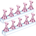 Miniatyrbild 1 av 5: (Rosa) 2 st akryl nagel display set fingertopp övningsställ magnetisk nagel övningsställ DIY falska naglar konst nagelkonst