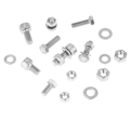 Miniatyrbilde 4 av 5: Sett med 170 sekskant hode skruer i rustfritt stål m5/m6, bolter, ringer, muttere