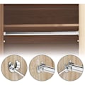 Miniatyrbillede 4 af 5: 2 stk. rørholder, rustfrit stål garderobestangholder, justerbar flange stangholder, u Digger stangholder til 32 mm skabsholder
