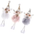 Miniatyrbilde 1 av 5: Plysj Ornamenter Juletre Hengende Ornamenter Treet Juletre Ornamenter Julepynt Fylt Dovendyr Plysj for 3Pcs