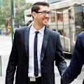 Miniatyrbilde 2 av 5: Svart slips for menn til gutter, klips på slips, ensfarget uniform, forhåndsinnstilt slips for konfirmasjon, bryllup, mann