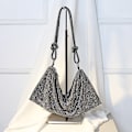 Pikkukuva 1 / 4: Kahva Rhinestone Ilta Clutch Laukku Hopea Kiiltävä Kristalli Illallinen Juhlat Lompakot Ja Käsilaukku Olkalaukku