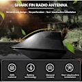 Miniatyrbilde 2 av 5: Bil hai-spoiler, hai-antenne vanntett takradio en universell for bilantenne radio fm med vanntett limbase (svart)