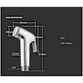 Miniatyrbild 2 av 4: WC hygienkit. 3-vägs kran + ABS dusch + flexibel 1,5m + stöd