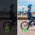 Miniatyrbillede 4 af 5: Børns cykelstøttehjul, cykelhjælpehjul, børns hjælpehjul, hjælpehjul til 12-20 tommer cykelkomponenter, grøn