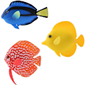 Miniatyrbillede 5 af 5: 1 stk. akvarium kunstig fisk flydende akvarium falsk tropisk fisk sjov silikone realistisk fisk i bevægelse dekorationer ornamenter med sugekop w