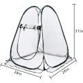 Miniatyrbilde 4 av 5: Mini Pop Up drivhus - Lite vintertelt for planter - Blomsterpotte - Mini drivhus - Vinterbeskyttelse for planter (70 x 70 x 80 cm)
