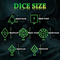 Miniatyrbilde 3 av 5: 7 Dungeons and Dragons terninger (sølv med grønne bokstaver), HNCCESG Polyhedral Dice Set 3D metall hul blekksprut rollespill terninger D4/D6/D8/D10 (0-9 og