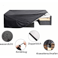 Pikkukuva 4 / 4: Super suuri ulkoilupöydän tuolien sohvan suojus vedenpitävä pölytiivis UV/tuulensuojaus 124\" x 63\" x 29\"
