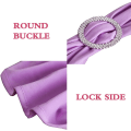 Miniatyrbilde 5 av 5: Elastisk stoltrekk med spenne, for bryllup, stol sløyfe Lycra, polyester og spandex., Rosa, 10 stk