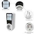 Miniatyrbilde 3 av 5: Elektrisk måler for stikkontakt, energikostnadsmåler, strømmåler, stikkontakt, elektrisk måler med LCD-skjerm, 3680 W maks/16 A