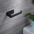 Miniatyrbillede 2 af 5: Sort Toiletpapirholder, Toiletpapirholder til Badeværelse og Køkken, 304 Rustfrit Stål, Selvklæbende
