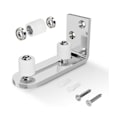 Miniatyrbild 1 av 5: Silver justerbar golvguide vägg/nedre dörrguide för skjutdörr i trä