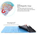 Miniatyrbild 5 av 5: Ipad Pro 11\" 2021 (3:e generationen) Fodral Auto Sleep/Wake Swivel Multi-Angle Viewing Sheath Stativ - Patchwork