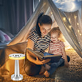 Miniatyrbild 3 av 3: Batteridriven skrivbordslampa, dimbar bärbar skrivbordslampa för utomhus, modernt hotell, restaurang, sovrum, studierum
