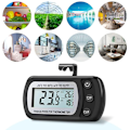 Miniatyrbild 5 av 5: Digital kylskåpstermometer för kyl och frys -20 till 50 °C med krok, lättläst LCD-skärm, Max Min inspelningsfunktion (bl