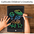 Miniatyrbillede 3 af 5: Farverig LCD-skrivetablet, 8,5 tommer tegnebræt, grafiktablet, nøglelås, håndskrift, doodle-tegneblok, børnelegetøj, gaver til drenge og piger