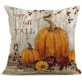 Miniatyrbilde 4 av 4: 4 stk putetrekk høst hjemmedekor dekorative putetrekk for sofa pute sofa utendørs Halloween gresskar gull trekk