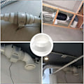 Miniatyrbillede 4 af 5: 2 stk. reduktionsstykke til ABS-kanaler kanaladapter 150 mm til 100 mm ventilationsreduktion til luftventilation luftudsugning
