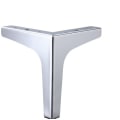 Miniatyrbild 4 av 4: Set med 2 metalliska soffben 15 cm, metalliska soffbordsben, möbelben, järnbord / soffa, TV-bordsben, skåp, silver