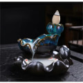 Miniatyrbillede 3 af 3: Lille lotus røgelse brænder ornamenter keramik røgelse indsats røgelse brænder hjem håndværk ornamenter