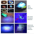 Miniatyrbillede 5 af 5: UV-lommelygte UV-lommelygte penlysdetektor 395nm UV-lommelygte LED-penlys