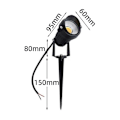 Pikkukuva 2 / 4: Musta LED-ulkovalaisin - 220V - Lämmin valkoinen