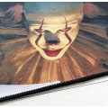 Miniatyrbilde 3 av 5: 3D Rundt Teppe, Halloween Illusjon Klovn Teppe Mønster Svart og Hvit Flise Swirl Teppe Stue Sklisikker Teppe Halloween Stue Restaur