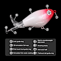 Miniatyrbillede 3 af 5: 2 stk. fiskeblink, havbarsfiskeblink, bioniske langsomt synkende blink, bioniske flydende agn, flydende spinnere, a