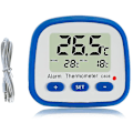 Miniatyrbillede 1 af 4: Digitalt køleskabs- og frysertermometer med magnet og stativ, letlæseligt køleskabstermometer med LED-indikator, Hi Lo-temperaturalarm, fryser