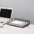 Miniatyrbillede 2 af 5: 2 stk. brevbakker/stabelbare metalnetbakker til skrivebord/multifunktionel arrangør/filholder til kontor,