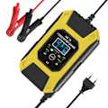 Miniatyrbillede 1 af 5: Bilbatterioplader, 12 V 7 A bly-syre batterioplader, LCD-skærm, intelligent batteriholder, 7-trins vedligeholdelsesopladere til bil, motorcykel, plæneklipper