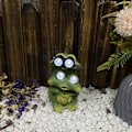 Miniatyrbillede 4 af 4: Havedekoration Frø Udendørs Solstatue