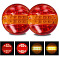 Miniatyrbillede 1 af 5: 2X 20 LED Baglygter 12/24V Bremseindikatorlampe IP65 Vandtæt Stoplys Til Lastbil Varebil Trailer Campingvogn RV ETC