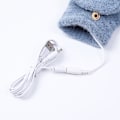 Miniatyrbilde 2 av 5: USB-oppvarmede hansker for kvinner og menn, vinterhansker, varme datamaskin-hansker (blå), full og halv oppvarmede fingerløse håndvarmere