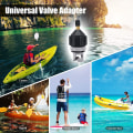 Miniatyrbild 5 av 5: 2PACK Uppblåsbar Stand Up Paddleboard Pump Adapter - Universal Standard Schrader Luftventil Adapter Pumpning Huvudkontakt Konverter för Uppblåsning Boa