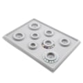 Miniatyrbilde 4 av 5: Armbånd Design Board Flocked Bead Board Armbånd Bead Smykker Organizer Tray Design DIY Tool (Panel