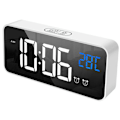 Miniatyrbillede 1 af 5: Digitalt vækkeur med LED-display, USB-opladningsport, lydstyring, alarmtoner, justerbar lydstyrke og lysstyrke, 12/24 timer, snooze-funktion, B