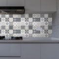 Miniatyrbilde 4 av 5: (24 stk, 15×15cm) Selvklebende veggfliser klistremerker 24 stk Marokkanske vanntette klistremerker DIY kjøkken baderom dekorasjon