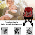 Miniatyrbild 5 av 5: Babyskydd för barnvagn, regnskydd kompatibelt med barnvagn Catseat, barnvagnstillbehör för resor, regnskydd för spädbarnsvagn, ventilerat regnskydd
