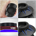 Miniatyrbild 3 av 5: 4 st tvättmaskinsfotdynor Anti-vibration matta Gummi Anti-vibration dämpande dynor Torktumlare Anti-vibration matta Svart