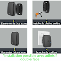 Miniatyrbillede 3 af 5: Trådløs ringeklokke uden batteri og vandtæt IP 65 sne fugt regn, sort