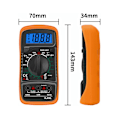 Miniatyrbild 2 av 5: XL830L Digital Multimeter 2000 MINIMETER MORMATED BATTERITESTARE STRÖM SPÄNNING AC DC