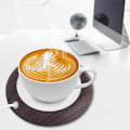 Miniatyrbild 4 av 5: USB Värmeplatta för varma drycker, uppvärmda underlägg för skrivbord, te, kaffe, mörk träådring