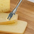 Miniatyrbilde 2 av 5: Osteskjærer i rustfritt stål – Smør- og ostekutter for myke/halvharde oster – Kjøkkenverktøy 2 stk.